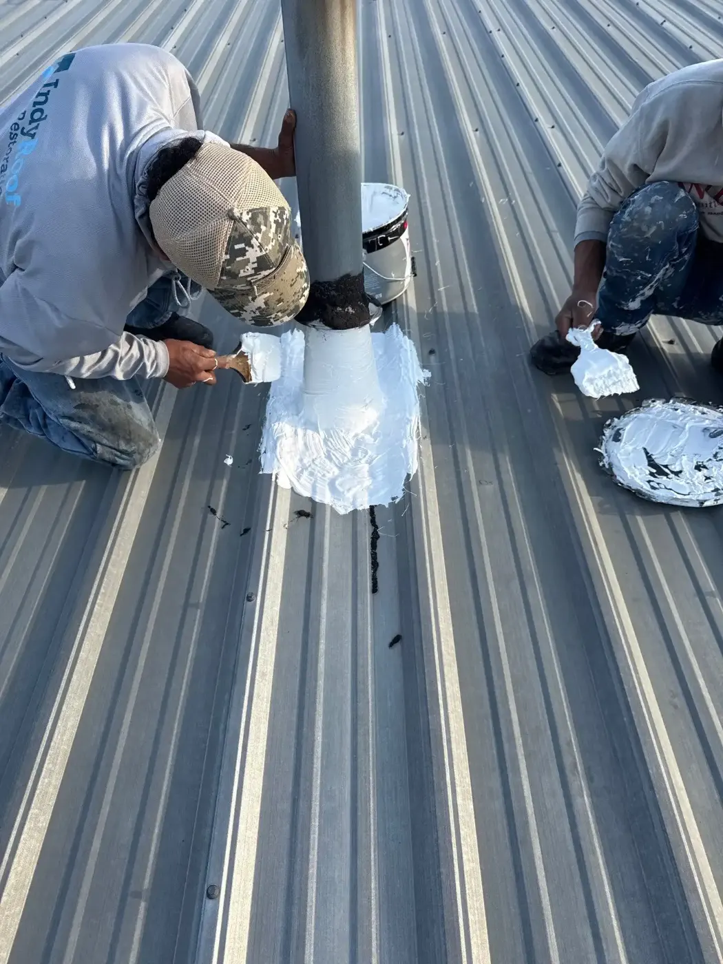 Commercial roof inspection documented in Rocky Ripple