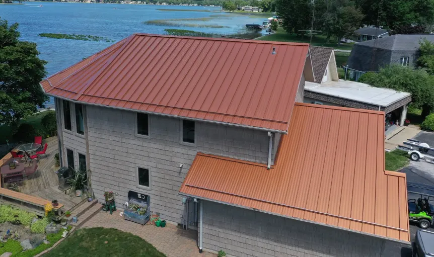 Storm damage documentation on a Rocky Ripple commercial building
